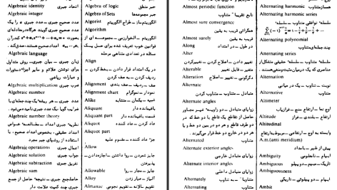 دانلود پی دی اف کتاب واژه نامه ریاضی جهاد دانشگاهی PDF