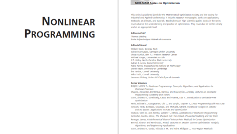 دانلود پی دی اف کتاب PDF nonlinear programming lorenz t.biegler