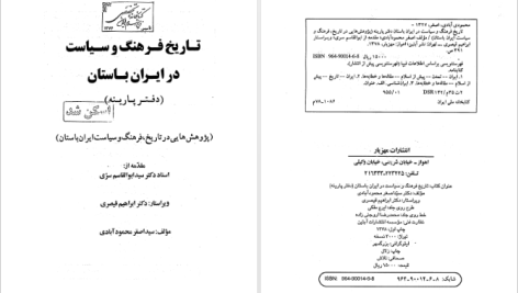 دانلود پی دی اف کتاب تاریخ فرهنگ و سیاست در ایران باستان اصغر محمود آبادی PDF