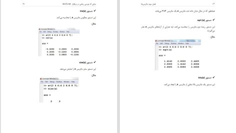 دانلود پی دی اف کتاب مبانی کدنویسی ریاضی در نرم افزار MATLAB مهران غریب PDF