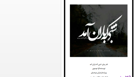 دانلود پی دی اف کتاب شبی که لاران آمد آوا موسوی PDF 