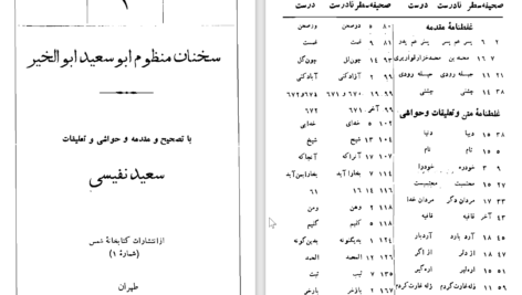 دانلود پی دی اف کتاب سخنان منظوم ابوسعید ابوالخیر سعید نفیسی PDF
