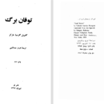 دانلود پی دی اف کتاب توفان برگ گابریل گارسیا مارکز PDF