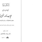 دانلود پی دی اف کتاب عجایب نامه قزوینی یوسف بیگ باباپور PDF