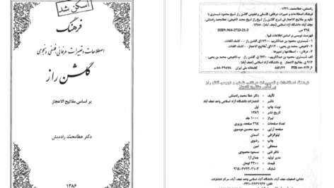 دانلود پی دی اف کتاب اصطلاحات و تعبیرات عرفانی و فلسفی و نجومی گلشن راز PDF