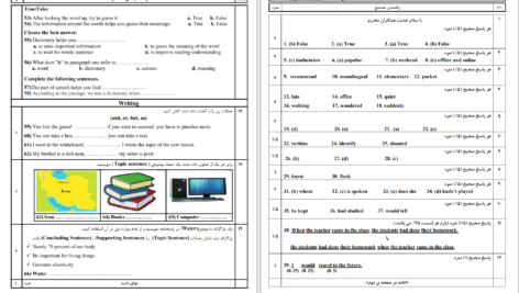 دانلود پی دی اف جزوه جامع زبان انگلیسی پایه دوازدهم جمال احمدی PDF