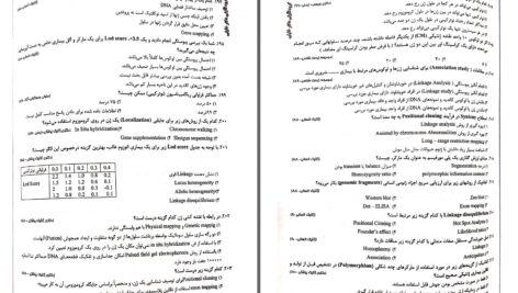 دانلود پی دی اف کتاب نمونه سوالات ژنتیک جمعیت PDF