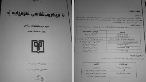 دانلود پی دی اف جزوه کامل میکروب شناسی گروهی از دانشجویان دانشگاه تهران PDF