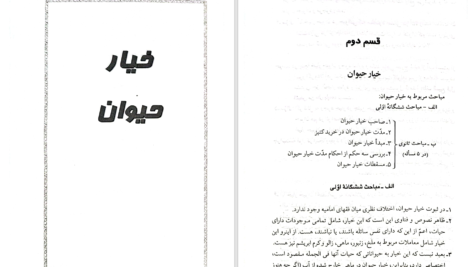 دانلود پی دی اف کتاب تلخیص کتاب الخیارات مسلم قلی پور PDF