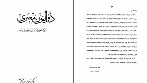 دانلود پی دی اف کتاب ذوالنون مصری نوشته دکتر جواد نور بخش PDF