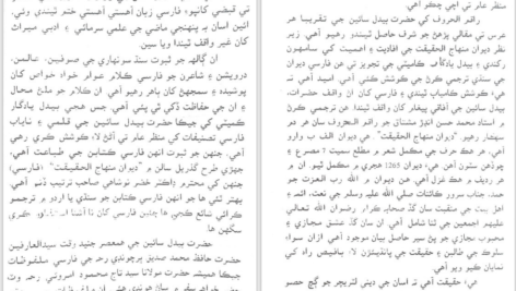 دانلود پی دی اف کتاب دیوان منهاج الحقیقت فقیر قادر بخش بیدل PDF