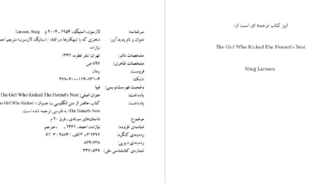 دانلود پی دی اف کتاب دختری که با تبهکارها در افتاد استیگ لارسون PDF