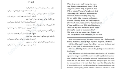 دانلود پی دی اف کتاب غزل های شکسپیر بهنام مقدم PDF