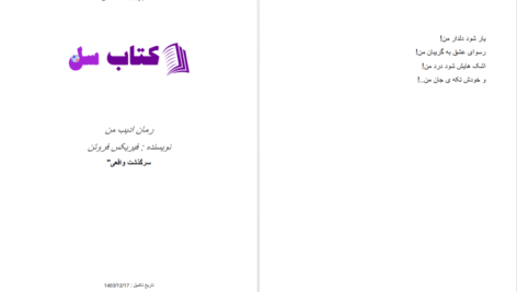دانلود پی دی اف کتاب ادیب من فیریکس فروتن PDF