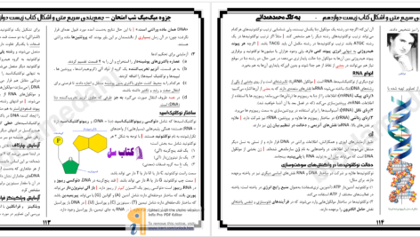 دانلود پی دی اف کتاب جزوه زیست دوازدهم شب امتحان میگ میگ PDF