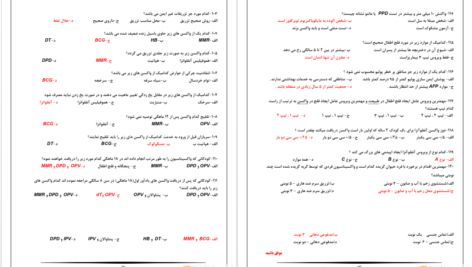 دانلود پی دی اف کتاب نمونه سوالات ایمن سازی PDF