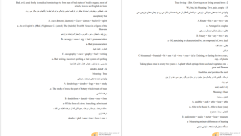دانلود پی دی اف کتاب واژه شناسی غلامرضا تجویدی PDF