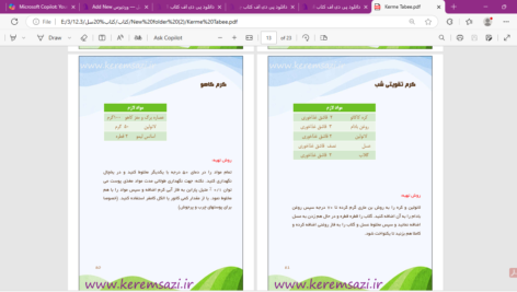 دانلود پی دی اف کتاب فرمولاسون کرم های طبیعی PDF