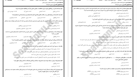 دانلود پی دی اف کتاب نمونه سوالات مبانی فلسفه مشاوره و روان درمانی پیام نور PDF