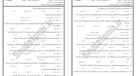دانلود پی دی اف کتاب نمونه سوالات بلاغت 2 دانشگاه پیام نور PDF