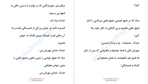 دانلود پی دی اف کتاب حوض بدون ماهی جلد اول مهرنوش صفایی PDF