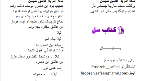 دانلود پی دی اف کتاب مگه آدم بدا عاشق نمیشن فیروزه صفایی PDF