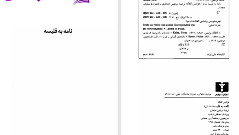 دانلود پی دی اف کتاب نامه به فلیسه مرتضی افتخاری PDF