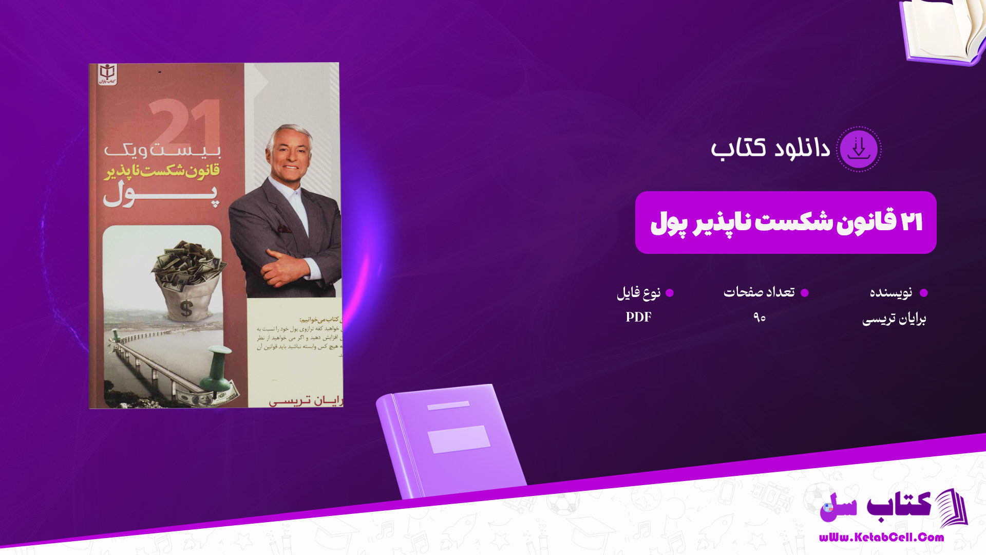 دانلود پی دی اف کتاب ۲۱ قانون شکست ناپذیر پول برایان تریسی PDF