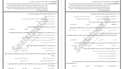 دانلود پی دی اف کتاب نمونه سوالات سیستمهای عامل دانشگاه پیام نور PDF
